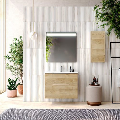 Mobile lavabo doppio - GALSAKY - COYCAMA - sospeso / in MDF / contemporaneo