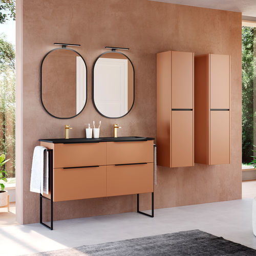 Mobile lavabo doppio - GALSAKY INDUSTRIAL - COYCAMA - da appoggio / in MDF / design industriale
