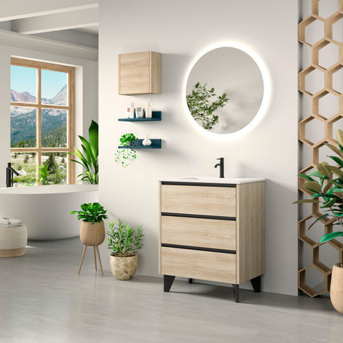 Mobile lavabo da appoggio - ESCORPIO - COYCAMA - in MDF / contemporaneo / senza ante