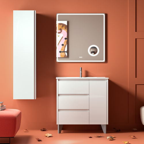 Mobile lavabo da appoggio - CERVINO - COYCAMA - in MDF / contemporaneo / 1 porta
