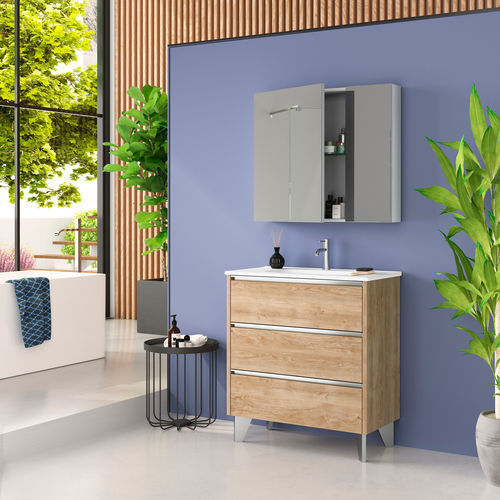 Mobile lavabo da appoggio - SIENA - COYCAMA - in MDF / contemporaneo / senza ante
