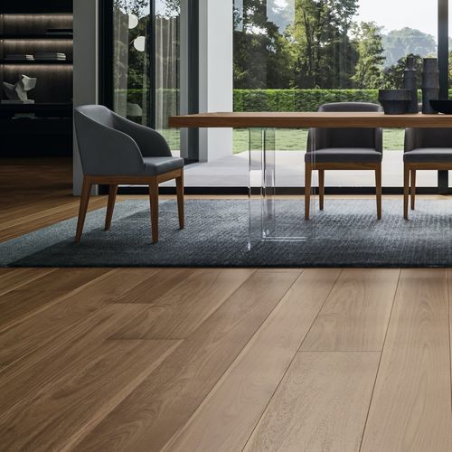 Parquet multistrato - CA' SAVIO - FOGLIE D'ORO BY LATIFOGLIA - in noce americano / ponte di barca / verniciato