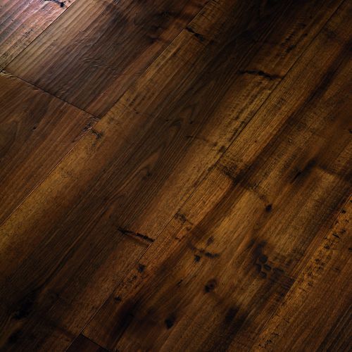 Parquet multistrato - CA' DIEDO - FOGLIE D'ORO BY LATIFOGLIA - in noce / ponte di barca / verniciato