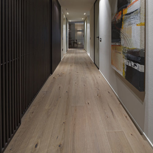 Parquet massello - CA' BASEGGIO - FOGLIE D'ORO BY LATIFOGLIA - in rovere / ponte di barca / verniciato