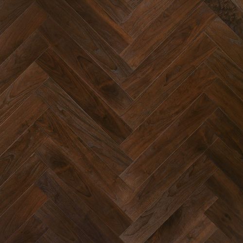 Parquet multistrato - CA' DA PONTE - FOGLIE D'ORO BY LATIFOGLIA - in noce americano / a spina di pesce / spazzolato