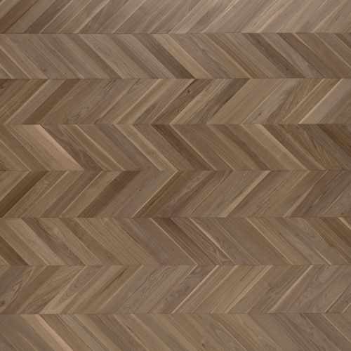 Parquet multistrato - CA' BIASI - FOGLIE D'ORO BY LATIFOGLIA - in noce americano / a spina di pesce / spazzolato