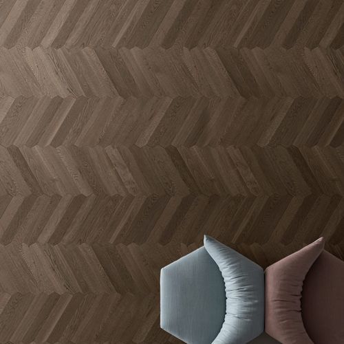 Parquet multistrato - JAZZ CA' NARDI - FOGLIE D'ORO BY LATIFOGLIA - in rovere / a spina di pesce / verniciato
