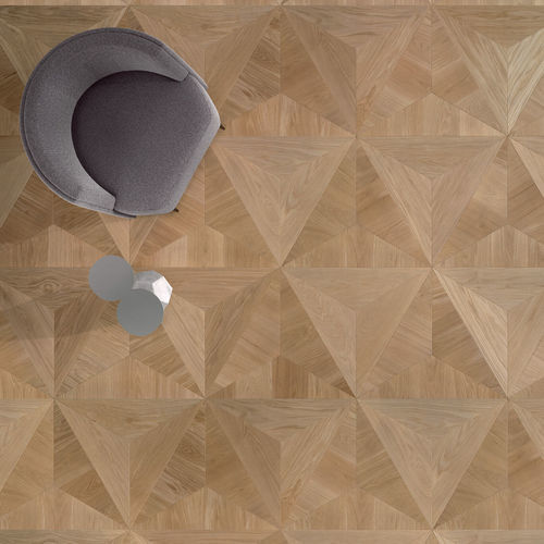 Parquet multistrato - DESIGN TWIST - FOGLIE D'ORO BY LATIFOGLIA - in rovere / in noce / in noce americano