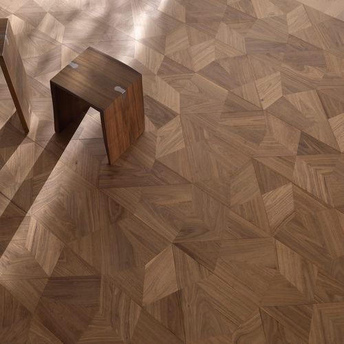 Parquet multistrato - DESIGN FRAMMENTI - FOGLIE D'ORO BY LATIFOGLIA - in rovere / in noce / in noce americano