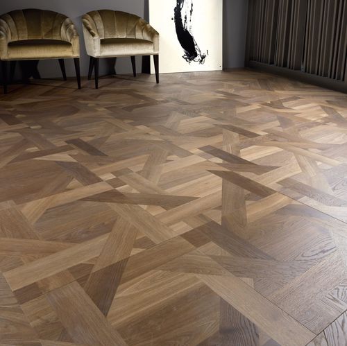 Parquet multistrato - DESIGN TRIESTE - FOGLIE D'ORO BY LATIFOGLIA - in rovere / in noce / in noce americano