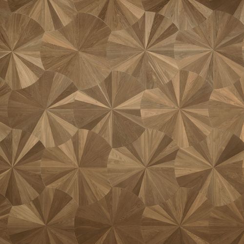 Parquet multistrato - DESIGN VENTAGLIO - FOGLIE D'ORO BY LATIFOGLIA - in rovere / in noce / in noce americano