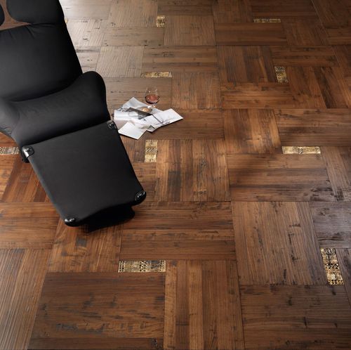 Parquet multistrato - DESIGN SEGRETI - FOGLIE D'ORO BY LATIFOGLIA - in rovere / in noce / in noce americano