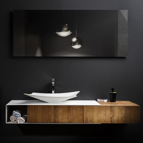 Mobile lavabo sospeso - ICON - GRAZIANO RADIATORS - in rovere / contemporaneo / senza ante