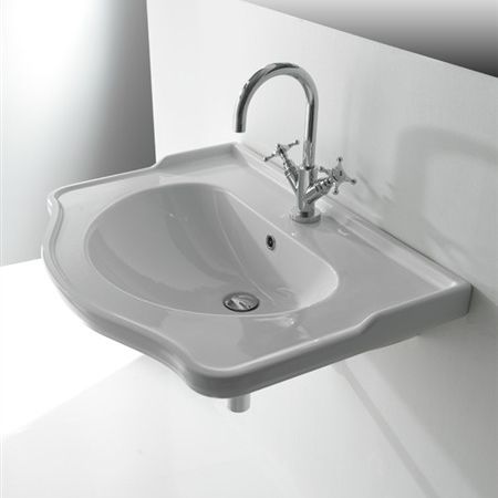 Lavabo da incasso - CONSOLE LIBERTY - KI & KO - in ceramica / contemporaneo