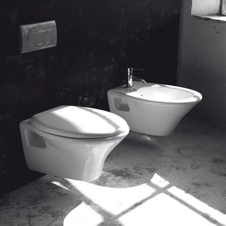 WC sospeso - ALFA - KI & KO - in ceramica / moderno