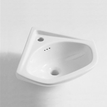 Lavandino sospeso - KI & KO - d'angolo / in ceramica