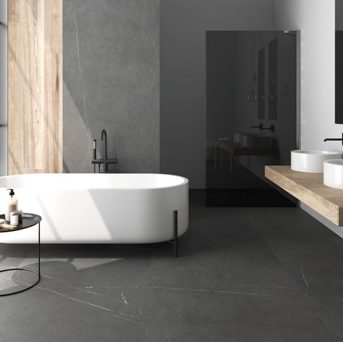 Piastrella in gres porcellanato - ALLURE - LIVING CERAMICS - bocciardata / da interno / da esterno