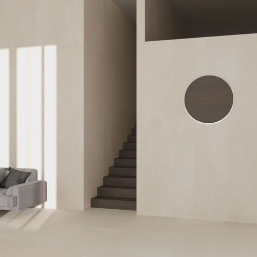 Piastrella in gres porcellanato - GUBI - LIVING CERAMICS - finitura naturale / liscia / da interno