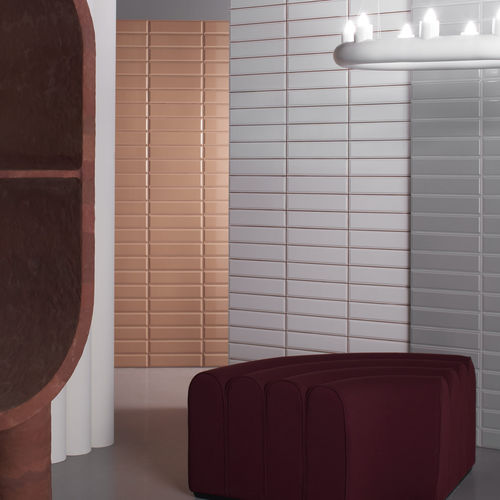 Piastrella in gres porcellanato - DINTORNI - QUINTESSENZA CERAMICHE - a rilievo / liscia / da interno