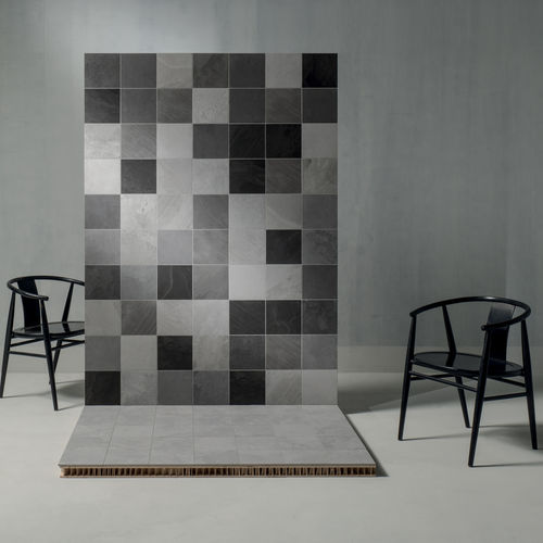 Piastrella in gres porcellanato - SUPERFICI20 - QUINTESSENZA CERAMICHE - in ardesia / opaca / a rilievo