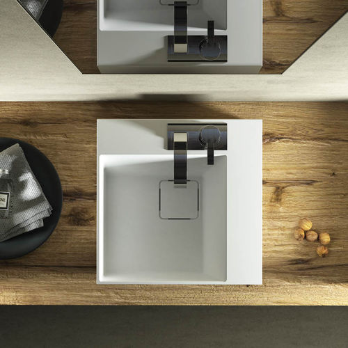 Lavabo da appoggio - “L” SERIES - RELAX DESIGN - in ceramica / quadrato / contemporaneo