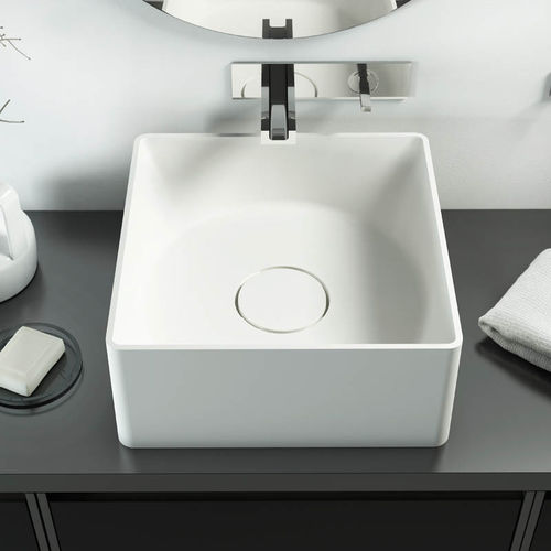 Lavabo autoportante - INSIDE OUT - RELAX DESIGN - in ceramica / quadrato / contemporaneo