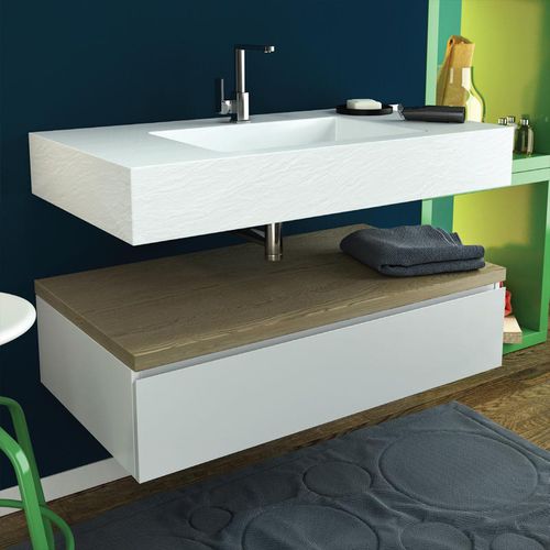 Mobile da bagno contemporaneo - SLIM - RELAX DESIGN - in legno / da parete / con cassetti
