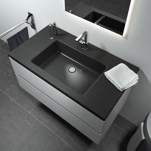 Mobile lavabo a muro - SLIM-L  - RELAX DESIGN - in legno / contemporaneo / con cassetti