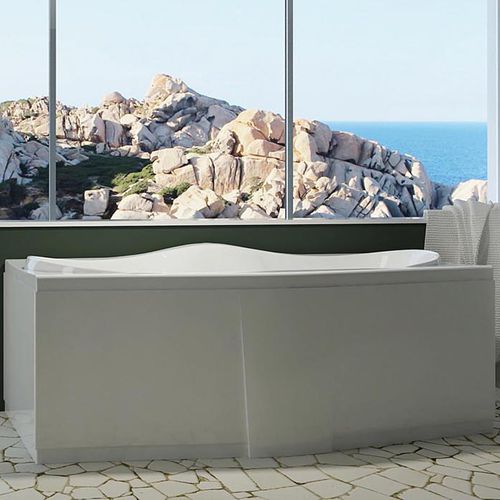 Vasca da bagno da appoggio - SARDEGNA - RELAX DESIGN - in acrilico / idromassaggio / bianca