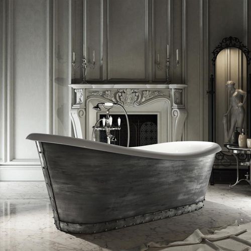 Vasca da bagno ovale - NAIL - RELAX DESIGN - da appoggio / in composito / in alluminio