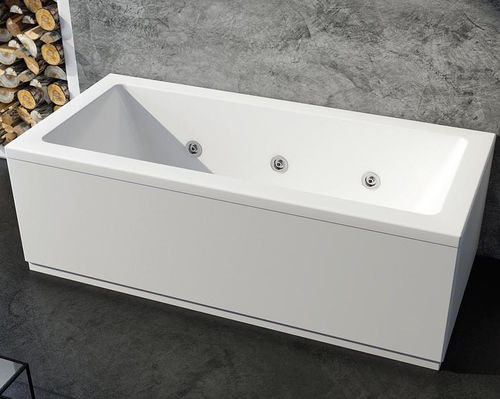 Vasca da bagno da appoggio - LA QUADRA - RELAX DESIGN - in acrilico / idromassaggio / bianca