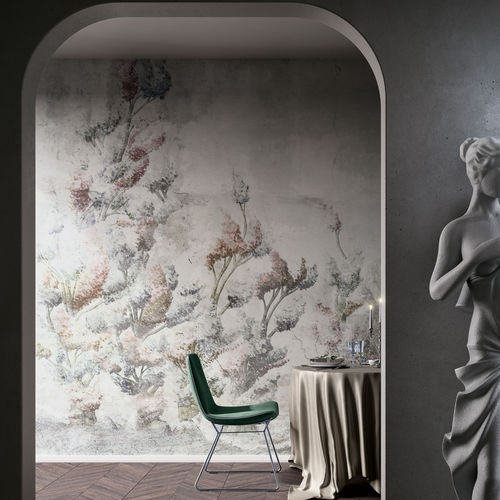 Carta da parati contemporanea - SOMERSET - Tecnografica Italian Wallcoverings - in fibra di cellulosa / con motivi floreali / aspetto cemento