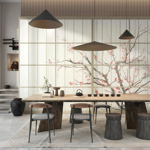 Carta da parati orientale - SAMURAI - Tecnografica Italian Wallcoverings - in fibra di cellulosa / in tessuto non tessuto / in fibra di vetro