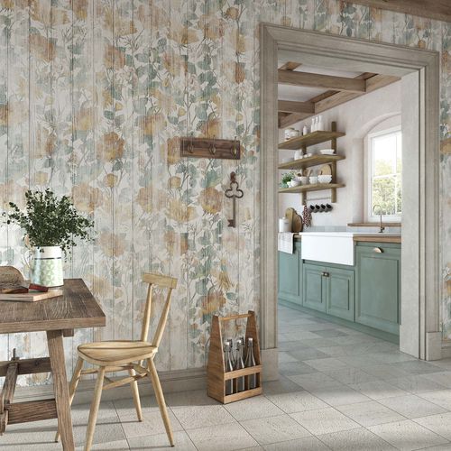 Carta da parati vintage - JUNE - Tecnografica Italian Wallcoverings - in fibra di cellulosa / in tessuto non tessuto / in fibra di vetro
