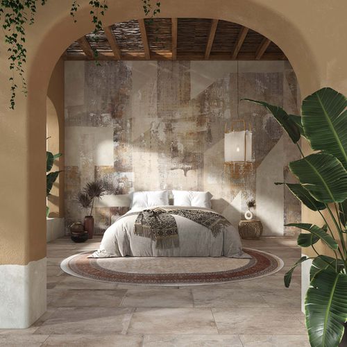 Carta da parati etnica - QUM - Tecnografica Italian Wallcoverings - in fibra di cellulosa / in tessuto non tessuto / in fibra di vetro