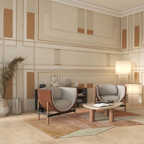 Carta da parati contemporanea - ELLA - Tecnografica Italian Wallcoverings - in fibra di cellulosa / in tessuto non tessuto / in fibra di vetro