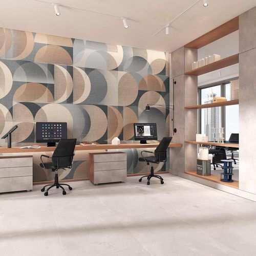 Carta da parati contemporanea - DOMINO - Tecnografica Italian Wallcoverings - in fibra di cellulosa / in fibra di vetro / in vinile