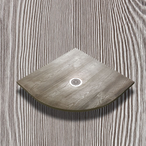 Piatto doccia d'angolo - DAKOTA SEMICIRCOLARE - THERMO DESIGN - da appoggio / ultrapiatto / in legno