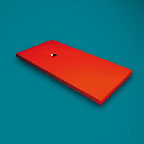 Piatto doccia rettangolare - GENIUS - THERMO DESIGN - da appoggio / ultrapiatto / in pietra naturale