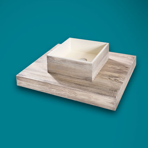 Piano lavabo in pietra naturale - CONSOLLE CON DA APPOGIO - THERMO DESIGN