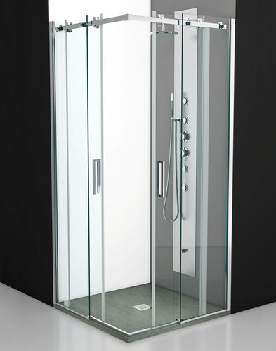 Parete doccia scorrevole - SME-A - THERMO DESIGN - d'angolo / in vetro temprato