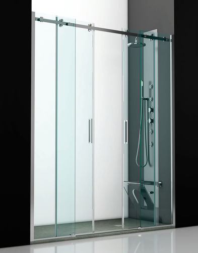 Parete doccia scorrevole - PN2-A - THERMO DESIGN - rettangolare / a nicchia / in vetro temprato