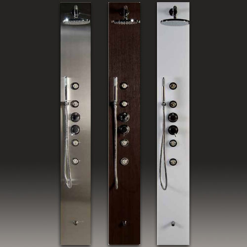 Colonna doccia termostatica - THERMO DESIGN - da parete / contemporanea / con doccia a mano