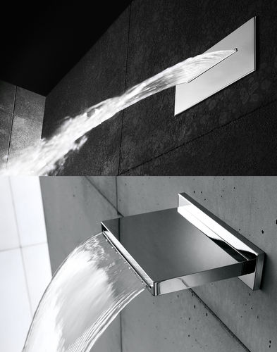 Bocca per vasca in metallo - WATERFALL - THERMO DESIGN - a muro