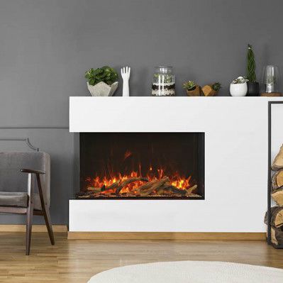 Camino elettrico - 40-TRU-VIEW-XL-XT - Amantii - da incasso / ad angolo / da esterno