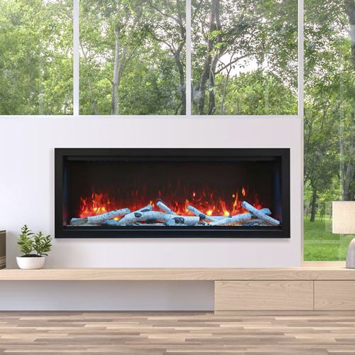 Camino elettrico - SYM-60-XT - Amantii - da incasso / a parete / Faccia singola