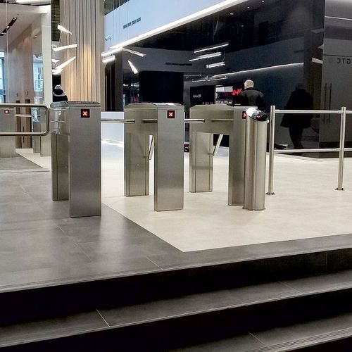 Tornello tripode - TWIX - M - TiSO - per controllo accesso / in acciaio inossidabile / per ad alta capacità di flusso