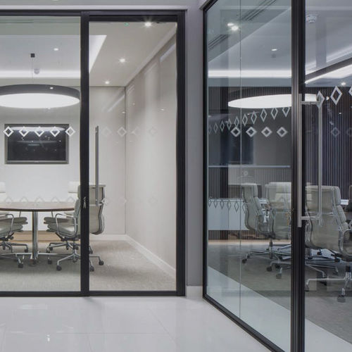 Pannello in vetro temprato - GLASSWALLS SIMPLE - CARVART - laminato / inciso all'acido / per parete