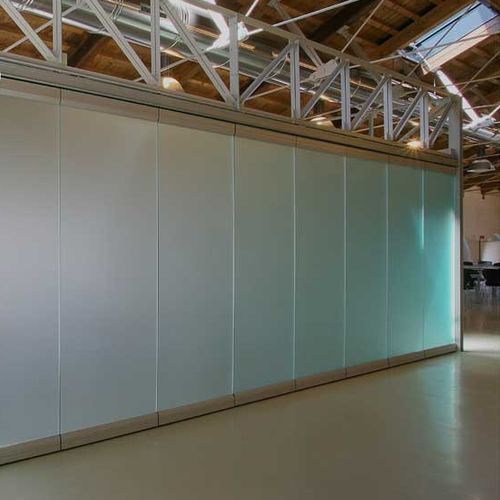 Pannello in vetro acustico - FOLD WALL FRAMELESS - CARVART - temprato / laminato / traslucido
