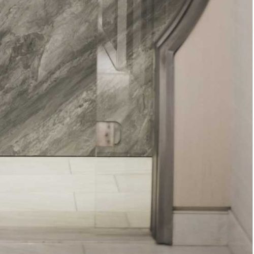 Porta da interno - FRAMELESS - CARVART - in vetro / in alluminio / telescopica